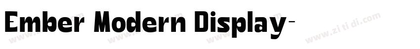 Ember Modern Display字体转换
